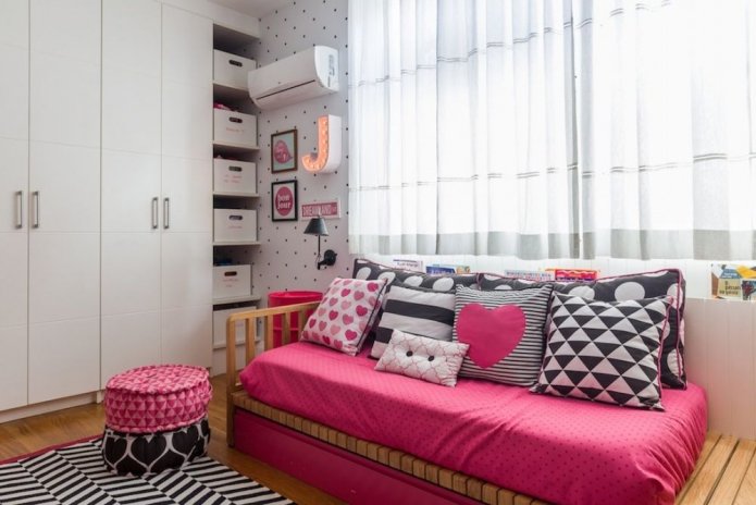 ontwerp van een kinderkamer van 9 vierkante meter