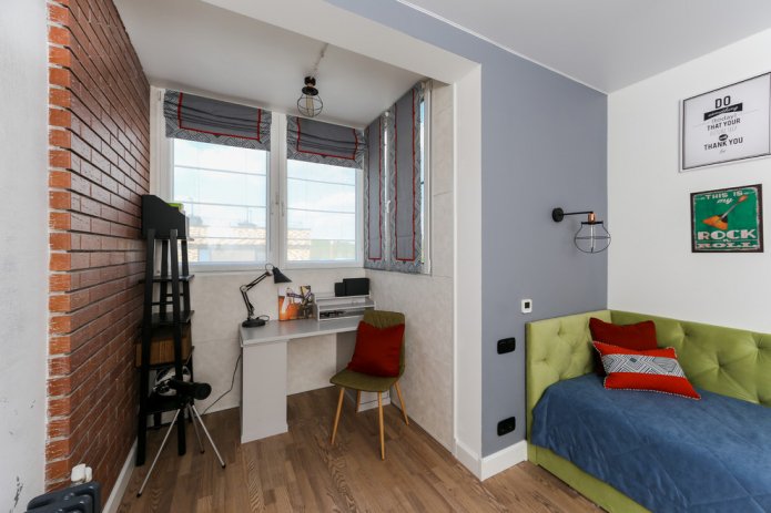 ontwerp van een kinderkamer van 9 vierkante meter
