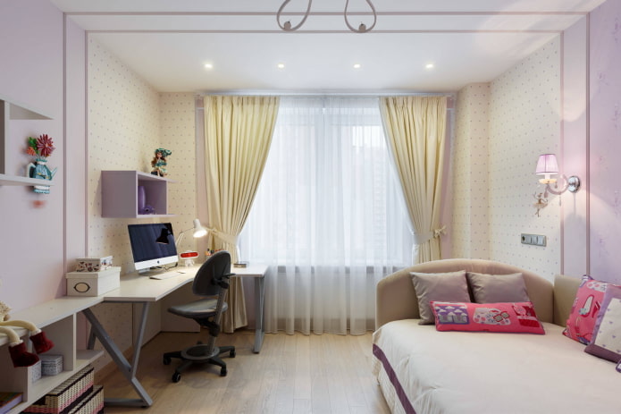 Lichtroze interieur