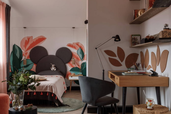 ongebruikelijk bed voor een kinderkamer