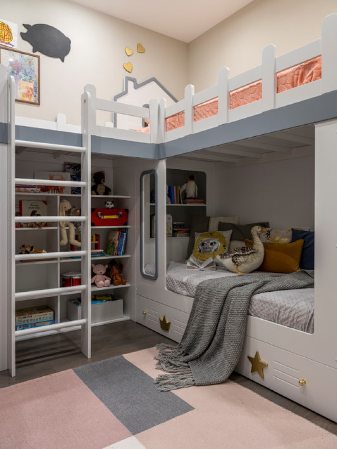 stapelbed in de kinderkamer