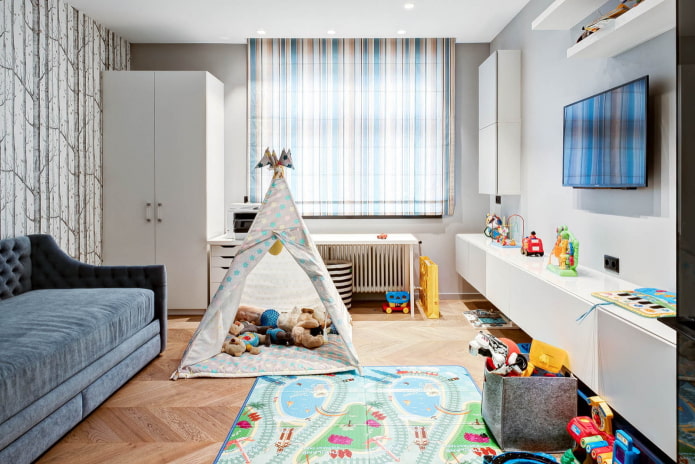 tent in de kinderkamer