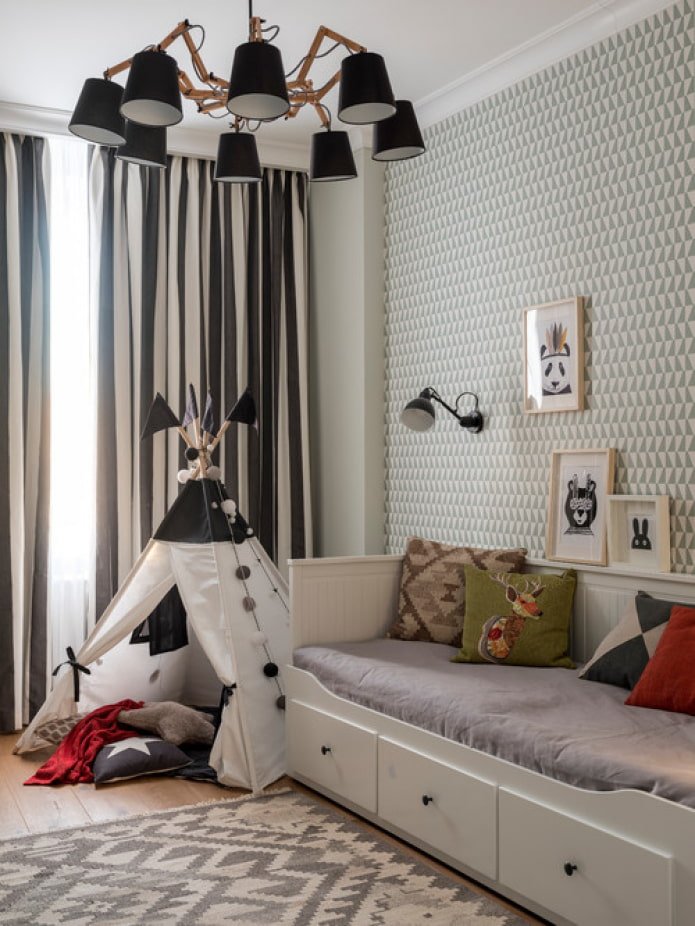tipi in de kinderkamer