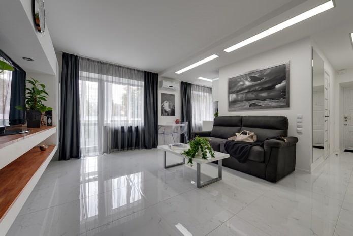 Tweekamerappartement in Europese stijl van 45 m?.