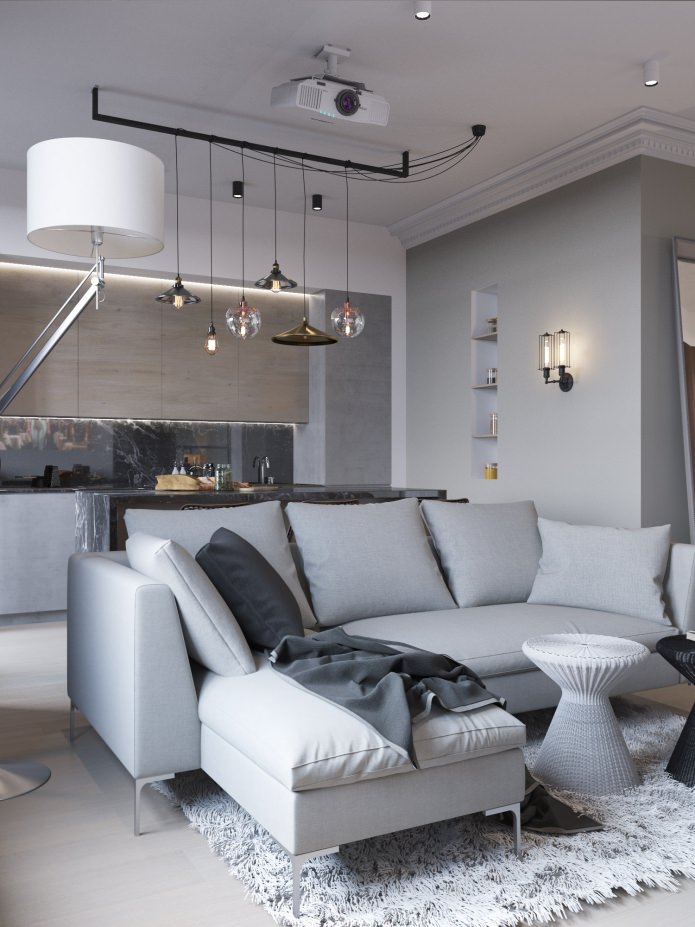 woonkamer-keuken ontwerp