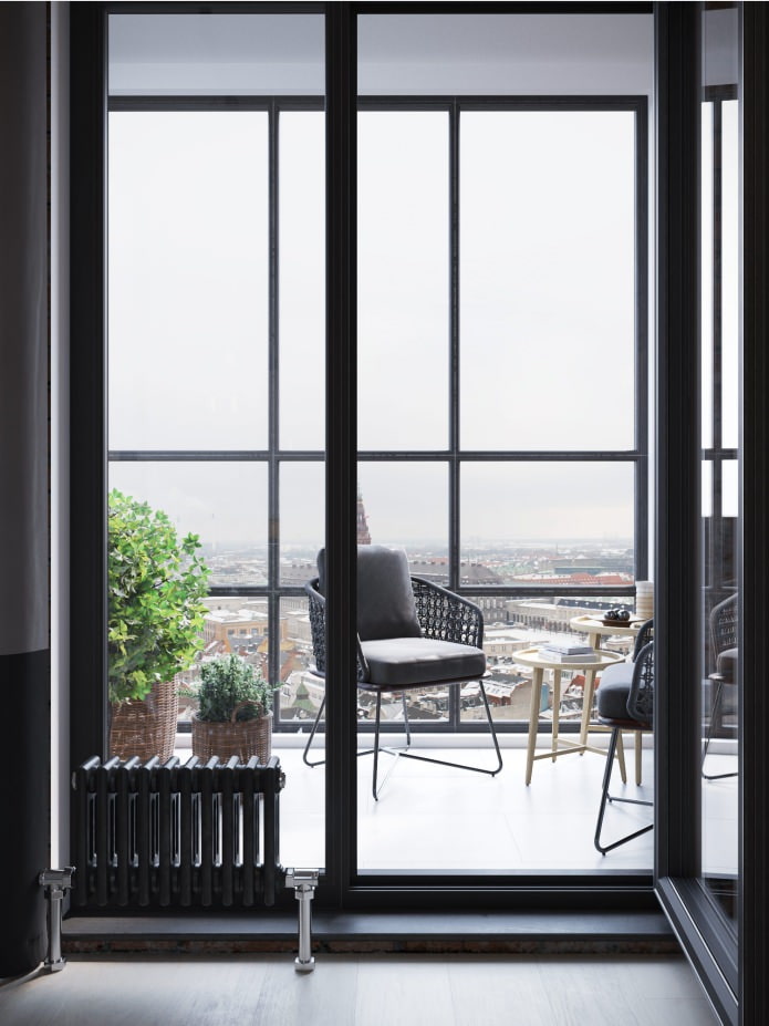 balkon met zithoek