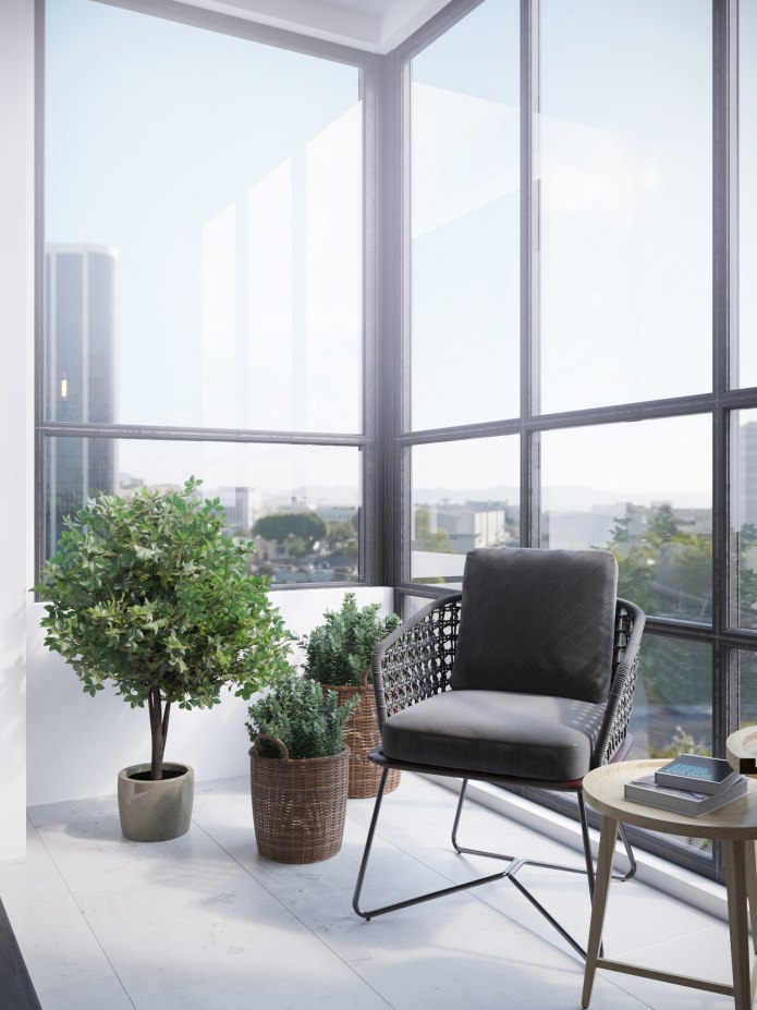 balkon met zithoek