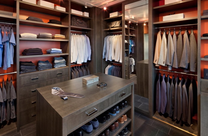 ontwerp van een herengarderobe