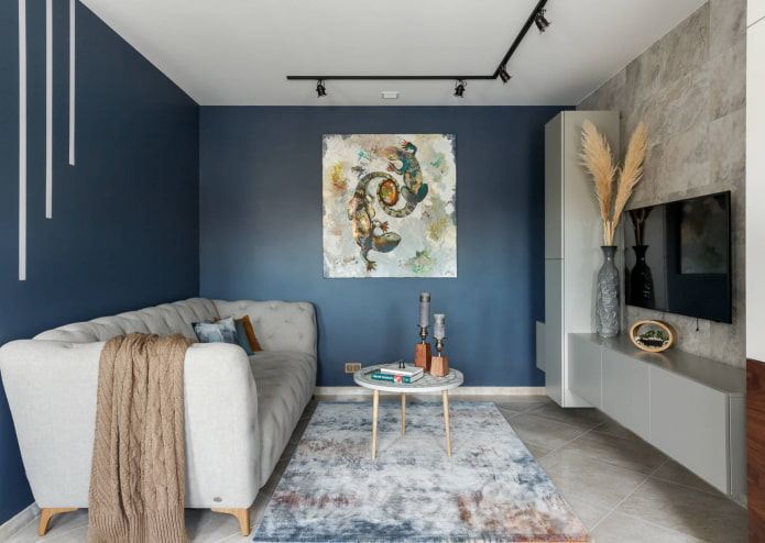 Blauwe muur