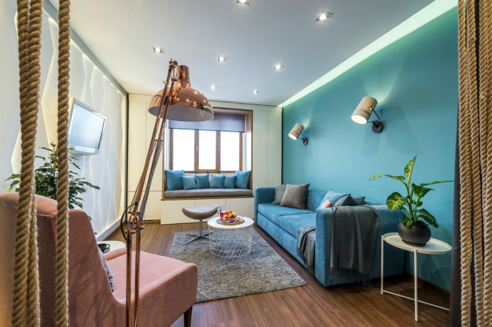 verlichting in een woonkamer van 16 vierkante meter