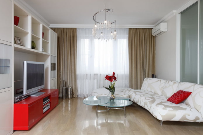 interieur van een vierkante zaal van 18 m?