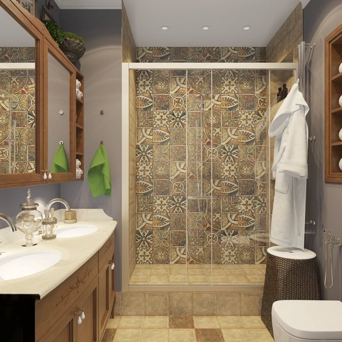badkamer met douche