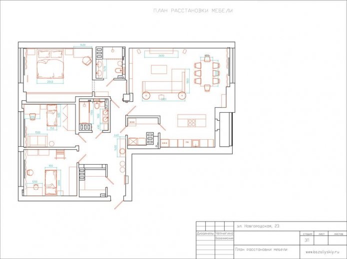 appartement plattegrond 145 m?