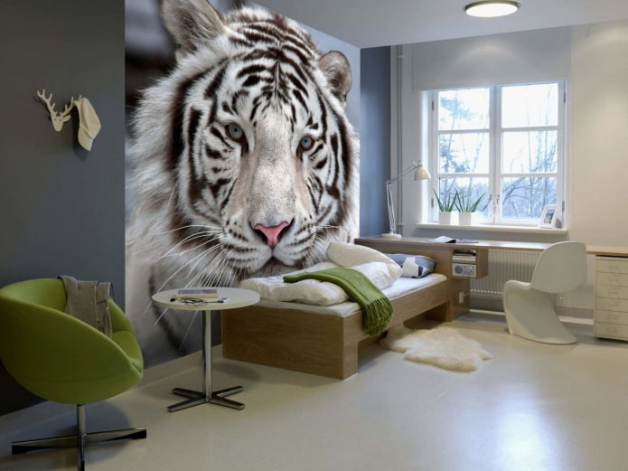 fotobehang met een tijger