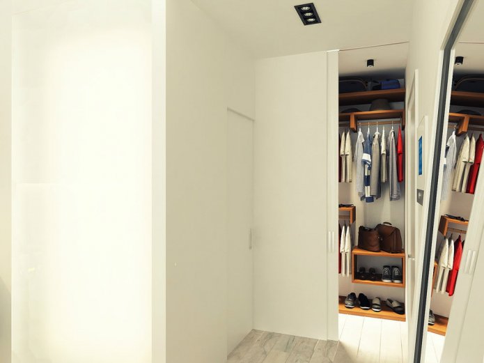 gang in het ontwerpproject van een studio van 29 m?.