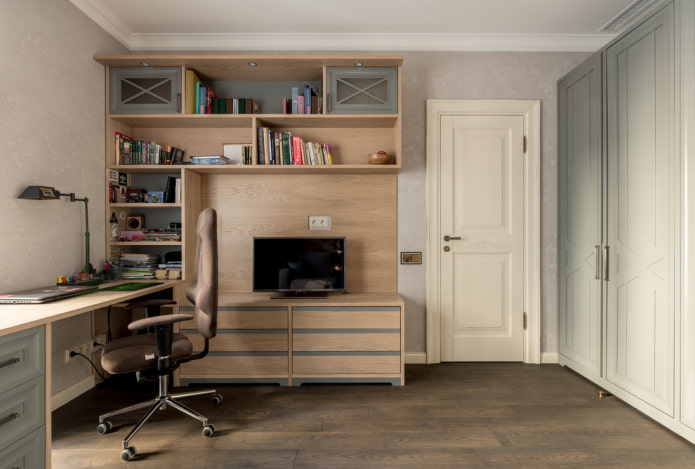 meubels in het interieur van de studeerkamer
