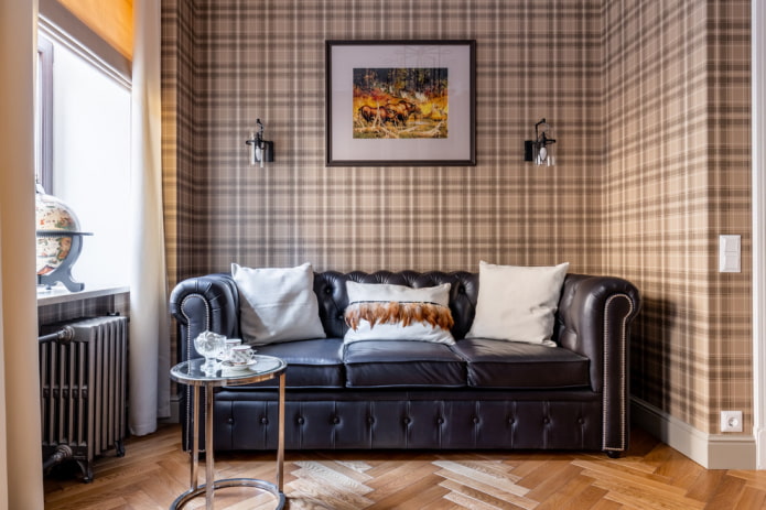 meubels in het interieur van de studeerkamer