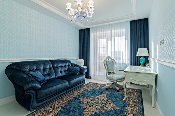 interieur van een studeerkamer in klassieke stijl