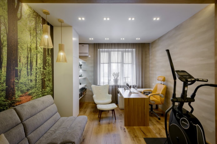 verlichting in het interieur van de studeerkamer