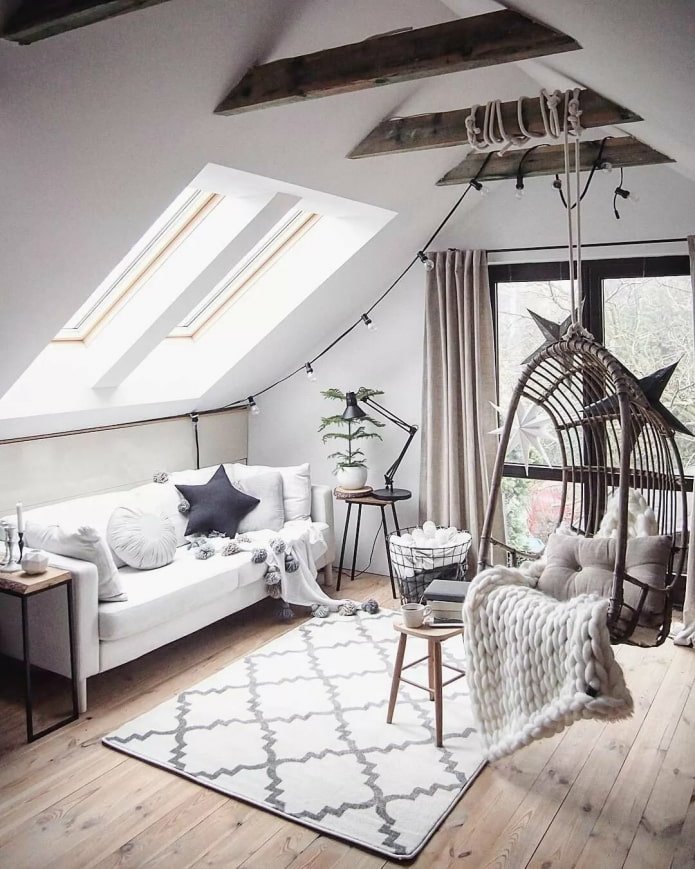 scandinavische stijl zolder