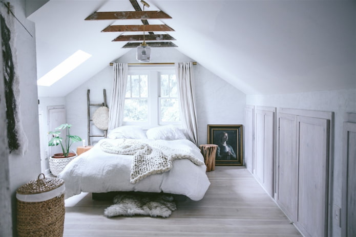 slaapkamer in Scandinavische stijl