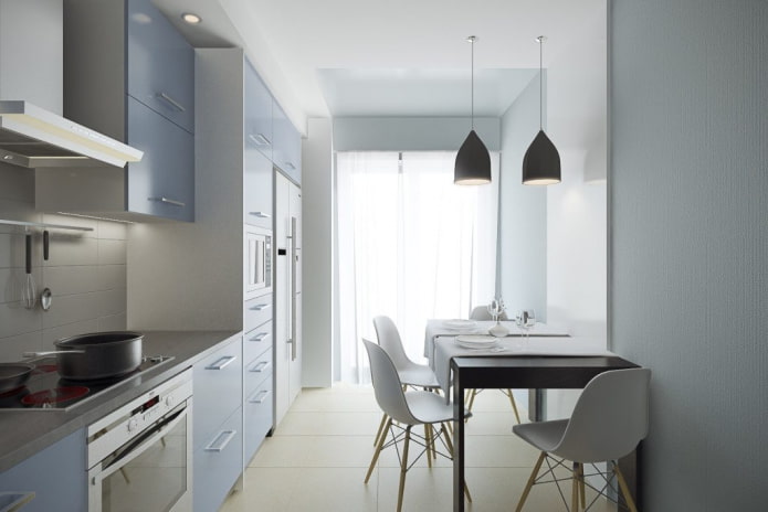 10 m? keuken in minimalistische stijl