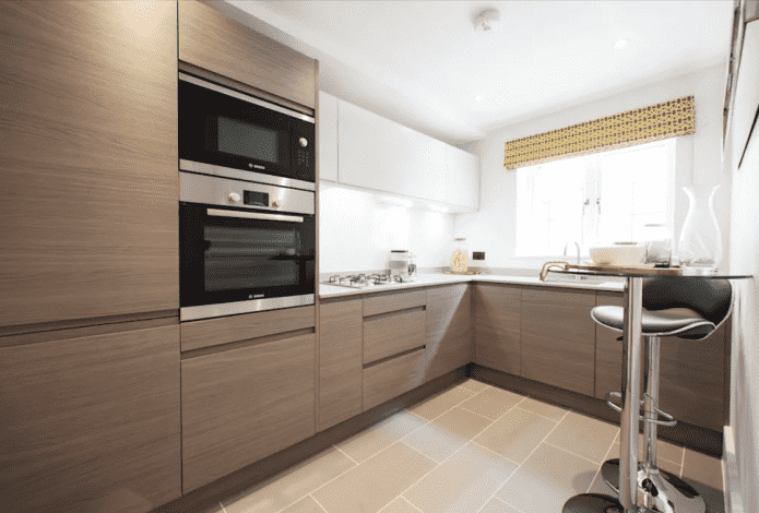 keukenset in het interieur van een keuken van 10 m?. keuken