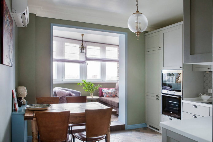 keuken gecombineerd met balkon