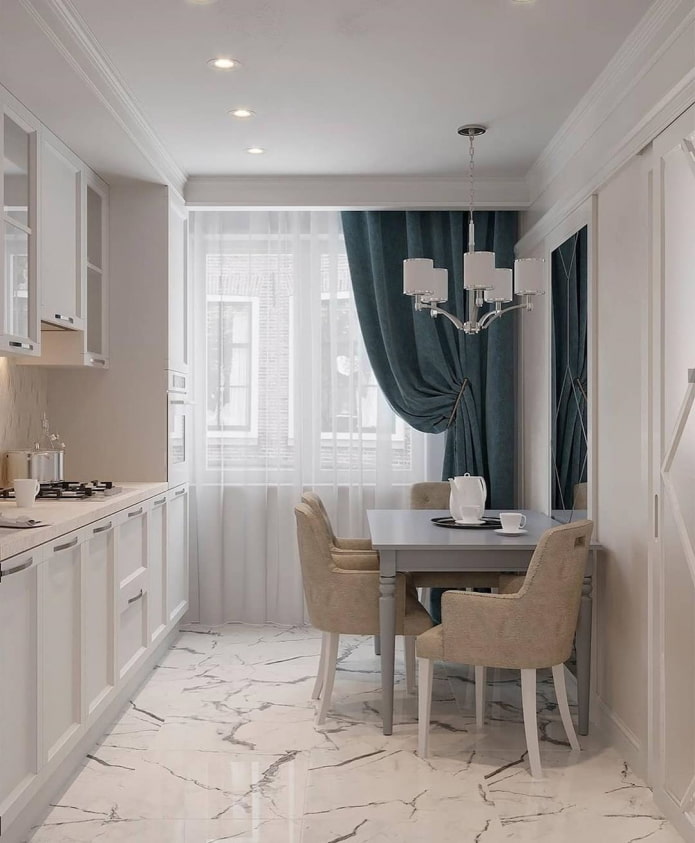 luxe gordijnen voor de keuken