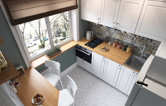 kleine scandinavische keuken