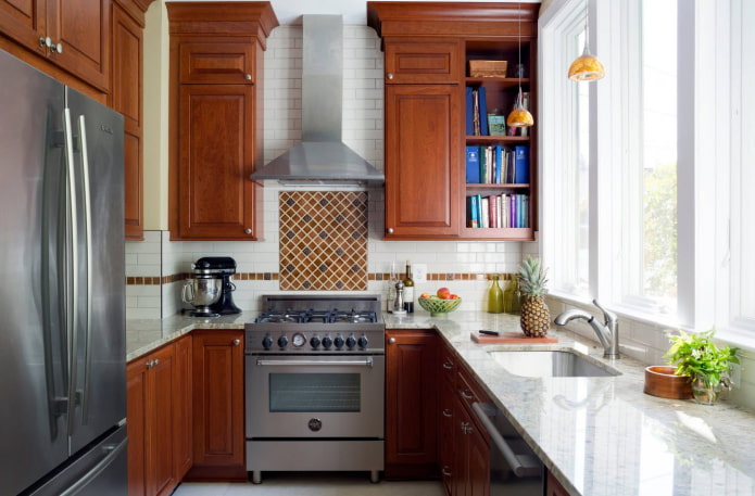 kleurenschema van het interieur van een keuken van 5 m?
