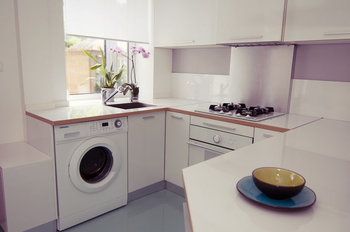 wasmachine in een keuken van 5 m?