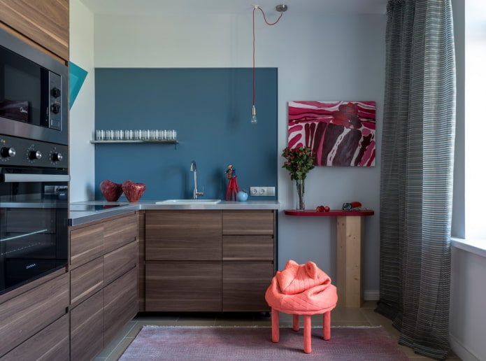 keukeninterieur van 6 vierkante meter