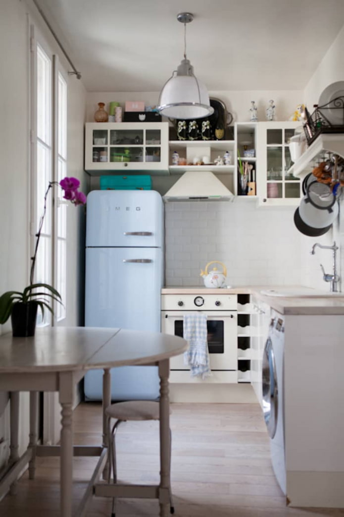 smeg koelkast in het interieur