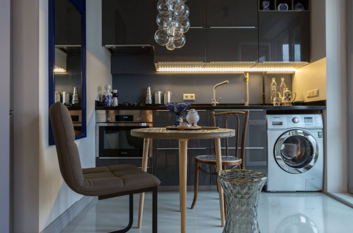 wasmachine in een keuken van 8 m?