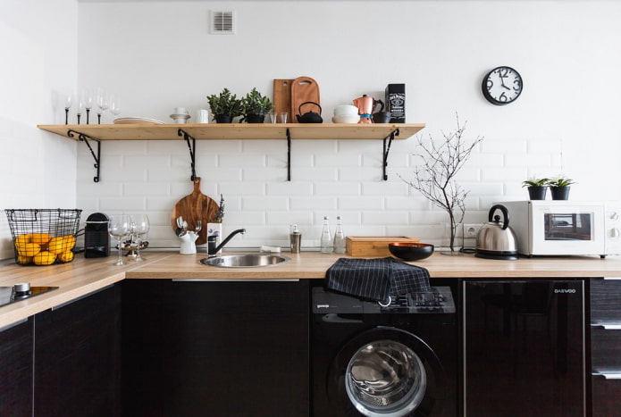 wasmachine in een keuken van 8 m?