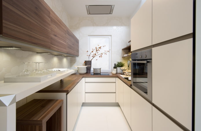 keukenoppervlak van 8 m? in de minimalistische stijl