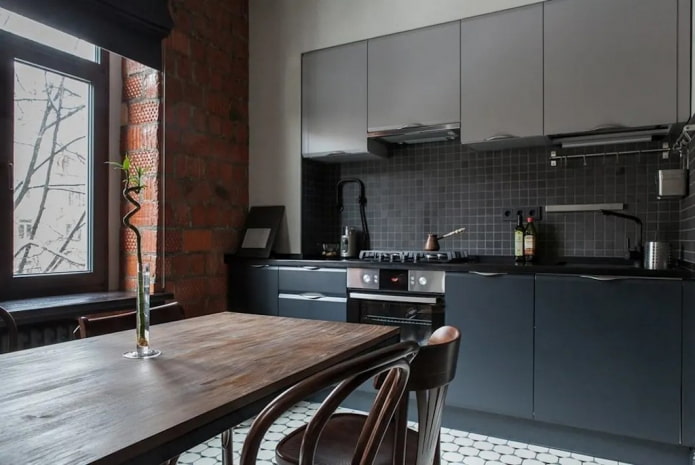 keuken in loft-stijl