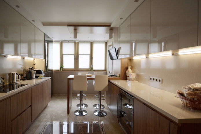 het plannen van een keuken in combinatie met een loggia