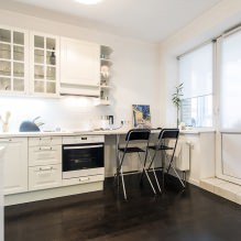 Keukenontwerp met bar: 60 moderne foto's van het interieur -17