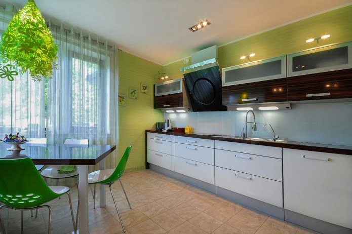 Groen behang
