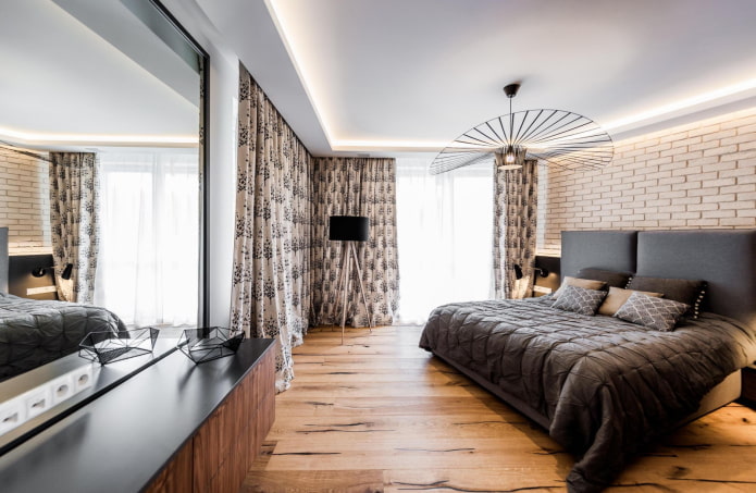 interieur van een tweekamerappartement van 100 vierkante meter