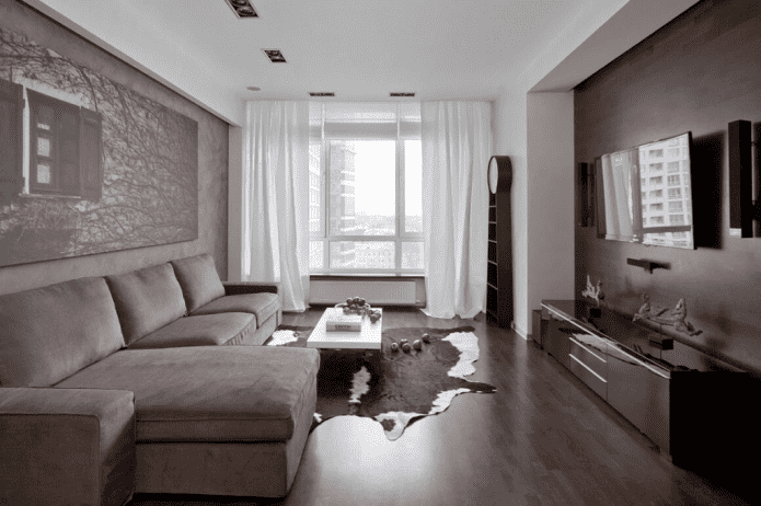 interieur van een driekamerappartement van 100 vierkante meter
