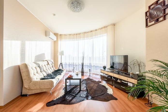 interieurontwerp van een appartement van 100 vierkante meter