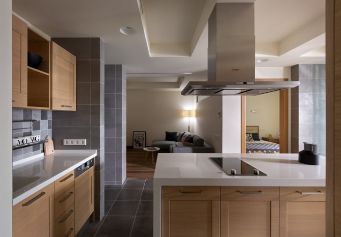 interieur van een driekamerappartement van 100 vierkante meter