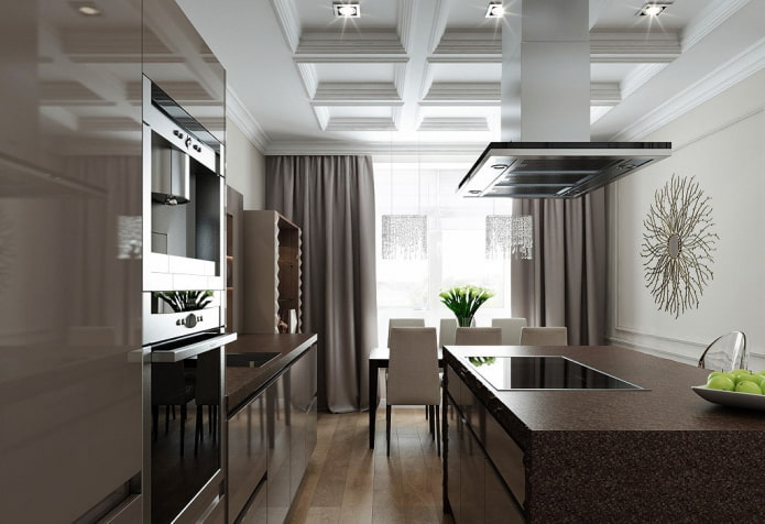 interieurontwerp van een appartement van 100 vierkante meter