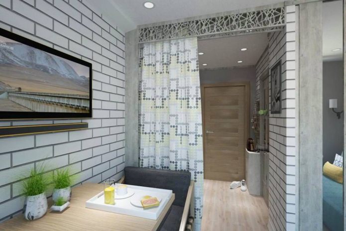 foto-ontwerp van een studio van 14 m?.