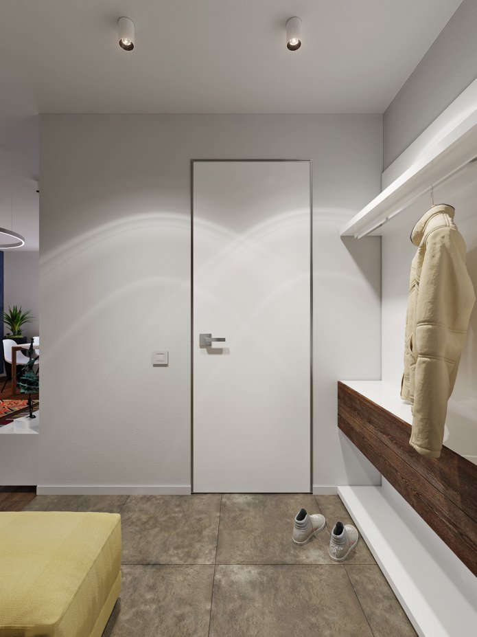 gang in het ontwerp van een studio van 31 m?.