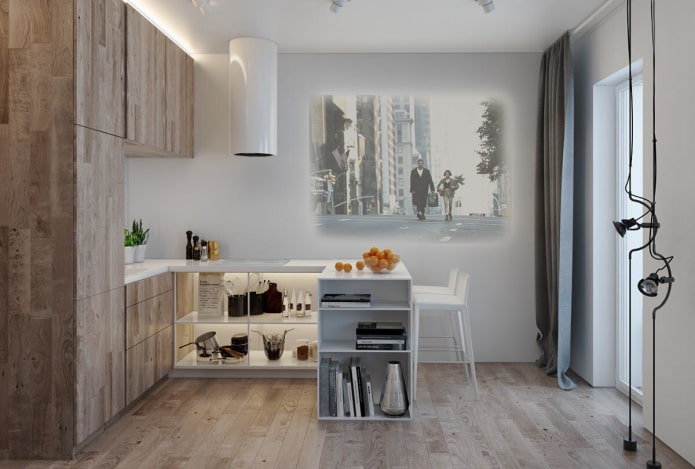 Ontwerp van de keukenhoek