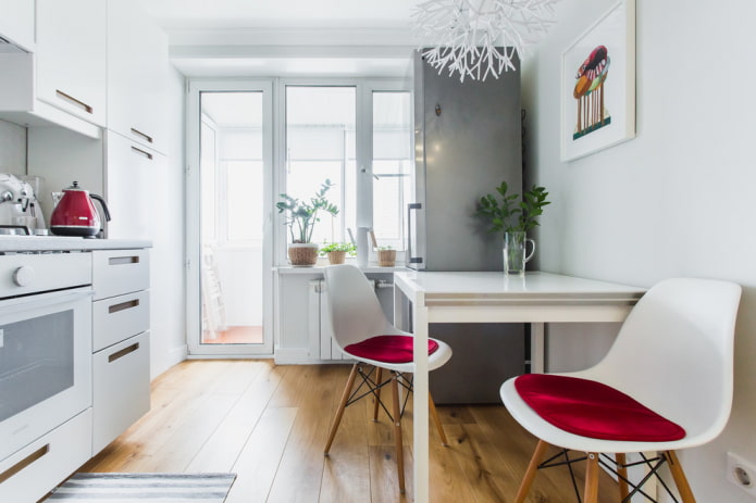 keukenontwerp in een appartement van 35 vierkante meter